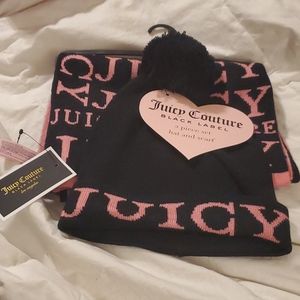Juicy Couture hat and scarf set